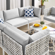 Load image into Gallery viewer, Harmony 7-Piece Sunbrella¨ Basket Weave Outdoor Patio Aluminum Sectional Sofa Set by Modway