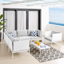 Load image into Gallery viewer, Harmony 7-Piece Sunbrella¨ Outdoor Patio Aluminum Sectional Sofa Set by Modway