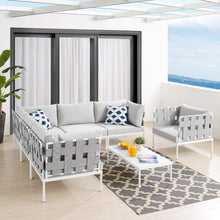 Load image into Gallery viewer, Harmony 7-Piece Sunbrella¨ Outdoor Patio Aluminum Sectional Sofa Set by Modway
