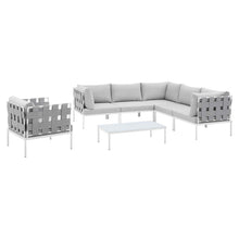 Load image into Gallery viewer, Harmony 7-Piece Sunbrella¨ Outdoor Patio Aluminum Sectional Sofa Set by Modway