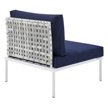 Load image into Gallery viewer, Harmony 8-Piece Sunbrella¨ Basket Weave Outdoor Patio Aluminum Sectional Sofa Set by Modway