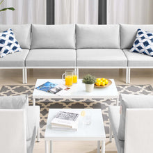 Load image into Gallery viewer, Harmony 8-Piece Sunbrella¨ Outdoor Patio Aluminum Sectional Sofa Set by Modway