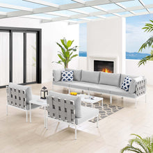 Load image into Gallery viewer, Harmony 8-Piece Sunbrella¨ Outdoor Patio Aluminum Sectional Sofa Set by Modway
