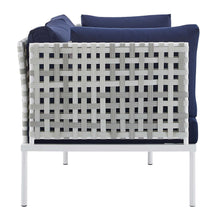 Load image into Gallery viewer, Harmony 8-Piece Sunbrella¨ Basket Weave Outdoor Patio Aluminum Seating Set by Modway