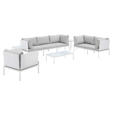 Load image into Gallery viewer, Harmony 8-Piece Sunbrella¨ Outdoor Patio Aluminum Seating Set by Modway