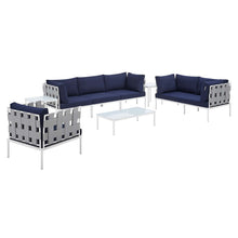 Load image into Gallery viewer, Harmony 8-Piece Sunbrella¨ Outdoor Patio Aluminum Seating Set by Modway