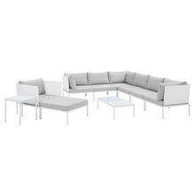 Load image into Gallery viewer, Harmony 10-Piece Sunbrella¨ Outdoor Patio Aluminum Sectional Sofa Set by Modway