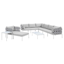 Load image into Gallery viewer, Harmony 10-Piece Sunbrella¨ Outdoor Patio Aluminum Sectional Sofa Set by Modway
