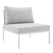 Load image into Gallery viewer, Harmony Sunbrella¨ Basket Weave Outdoor Patio Aluminum Armless Chair by Modway