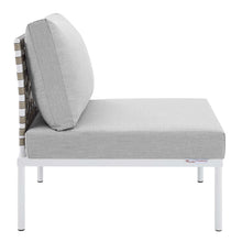 Load image into Gallery viewer, Harmony Sunbrella¨ Basket Weave Outdoor Patio Aluminum Armless Chair by Modway