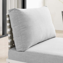 Load image into Gallery viewer, Harmony Sunbrella¨ Basket Weave Outdoor Patio Aluminum Armless Chair by Modway