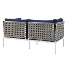 Load image into Gallery viewer, Harmony Sunbrella¨ Basket Weave Outdoor Patio Aluminum Loveseat by Modway