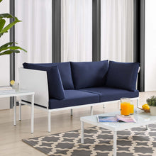 Load image into Gallery viewer, Harmony Sunbrella¨ Outdoor Patio Aluminum Loveseat by Modway