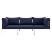 Load image into Gallery viewer, Harmony Sunbrella¨ Basket Weave Outdoor Patio Aluminum Sofa by Modway