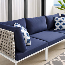 Load image into Gallery viewer, Harmony Sunbrella¨ Basket Weave Outdoor Patio Aluminum Sofa by Modway