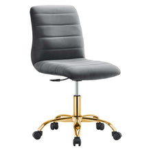 Load image into Gallery viewer, Ripple Armless Performance Velvet Office Chair by Modway