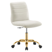 Load image into Gallery viewer, Ripple Armless Performance Velvet Office Chair by Modway