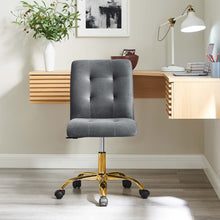 Load image into Gallery viewer, Prim Armless Performance Velvet Office Chair by Modway