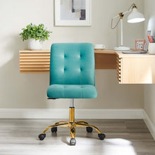 Load image into Gallery viewer, Prim Armless Performance Velvet Office Chair by Modway