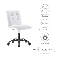 Load image into Gallery viewer, Prim Armless Vegan Leather Office Chair by Modway