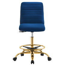 Load image into Gallery viewer, Ripple Armless Performance Velvet Drafting Chair by Modway