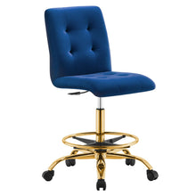 Load image into Gallery viewer, Prim Armless Performance Velvet Drafting Chair by Modway