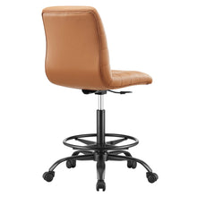 Load image into Gallery viewer, Ripple Armless Vegan Leather Drafting Chair by Modway