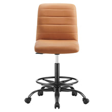 Load image into Gallery viewer, Ripple Armless Vegan Leather Drafting Chair by Modway