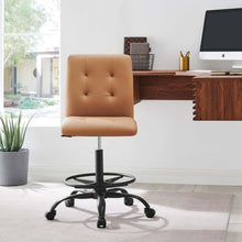 Load image into Gallery viewer, Prim Armless Vegan Leather Drafting Chair by Modway