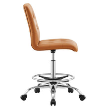 Load image into Gallery viewer, Prim Armless Vegan Leather Drafting Chair by Modway
