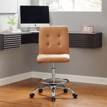 Load image into Gallery viewer, Prim Armless Vegan Leather Drafting Chair by Modway