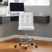 Load image into Gallery viewer, Prim Armless Vegan Leather Drafting Chair by Modway