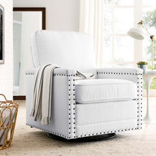 Load image into Gallery viewer, Ashton Upholstered Fabric Swivel Chair by Modway