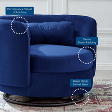Load image into Gallery viewer, Relish Performance Velvet Swivel Chair by Modway