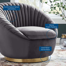 Load image into Gallery viewer, Whirr Tufted Performance Velvet Swivel Chair by Modway