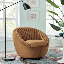 Load image into Gallery viewer, Whirr Tufted Performance Velvet Swivel Chair by Modway