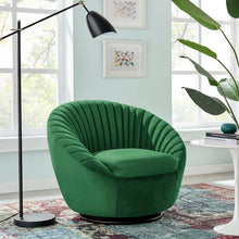 Load image into Gallery viewer, Whirr Tufted Performance Velvet Swivel Chair by Modway