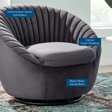 Load image into Gallery viewer, Whirr Tufted Performance Velvet Swivel Chair by Modway