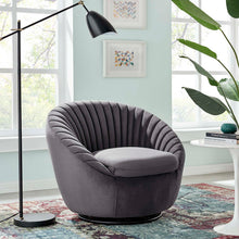 Load image into Gallery viewer, Whirr Tufted Performance Velvet Swivel Chair by Modway