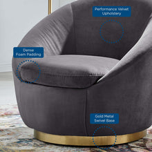 Load image into Gallery viewer, Buttercup Performance Velvet Swivel Chair by Modway