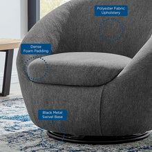 Load image into Gallery viewer, Buttercup Upholstered Fabric Swivel Chair by Modway