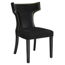 Load image into Gallery viewer, Curve Performance Velvet Dining Chairs Set of 2 by Modway