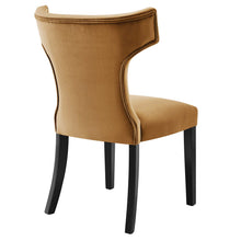 Load image into Gallery viewer, Curve Performance Velvet Dining Chairs Set of 2 by Modway