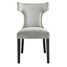 Load image into Gallery viewer, Curve Performance Velvet Dining Chairs Set of 2 by Modway