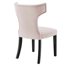 Load image into Gallery viewer, Curve Performance Velvet Dining Chairs Set of 2 by Modway