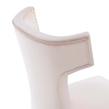 Load image into Gallery viewer, Curve Performance Velvet Dining Chairs Set of 2 by Modway