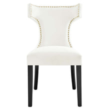Load image into Gallery viewer, Curve Performance Velvet Dining Chairs Set of 2 by Modway