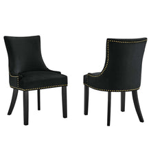 Load image into Gallery viewer, Marquis Performance Velvet Dining Chairs Set of 2 by Modway