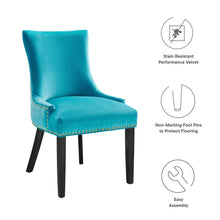Load image into Gallery viewer, Marquis Performance Velvet Dining Chairs Set of 2 by Modway