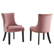 Load image into Gallery viewer, Marquis Performance Velvet Dining Chairs Set of 2 by Modway